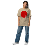 Tokio Rising Sun Oversized T-Shirt mit verwaschenem Look