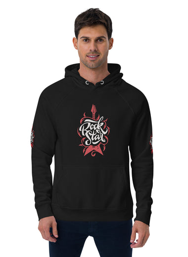 Unisex Bio-Raglan-Hoodie Rock-Star