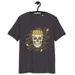 Unisex-Bio-Baumwoll-T-Shirt Gold-Totenkopf