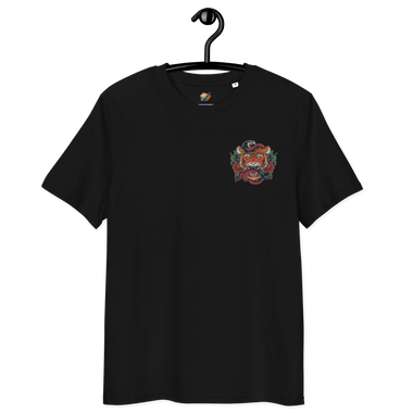 Unisex-Bio-Baumwoll Tiger Schlangen Kopf T-Shirt