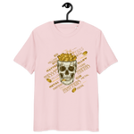 Unisex-Bio-Baumwoll-T-Shirt Gold-Totenkopf