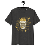 Unisex-Bio-Baumwoll-T-Shirt Gold-Totenkopf