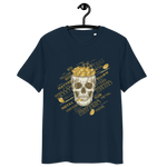 Unisex-Bio-Baumwoll-T-Shirt Gold-Totenkopf