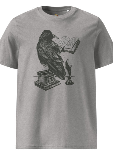 Unisex-Bio-Baumwoll Raven Reading T-Shirt