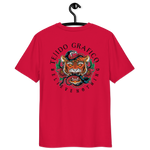 Unisex-Bio-Baumwoll Tiger Schlangen Kopf T-Shirt