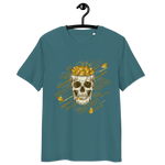 Unisex-Bio-Baumwoll-T-Shirt Gold-Totenkopf