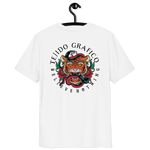 Unisex-Bio-Baumwoll Tiger Schlangen Kopf T-Shirt